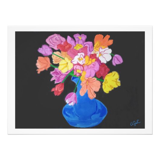 庭の花束 フォトプリント            (正面)