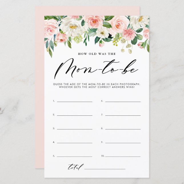 庭の花母シャワーゲームは何歳 (正面/裏面)