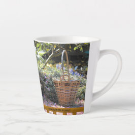 庭の花私の庭を愛する個人的な カフェラテマグ