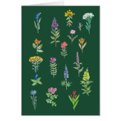 庭の花 はがき (正面)
