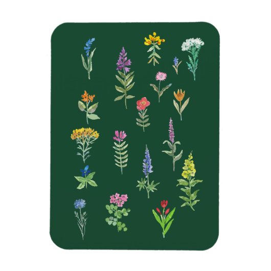 庭の花 はがき マグネット (縦)