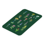庭の花 はがき マグネット (左側)