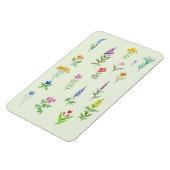 庭の花 はがき マグネット (左側)