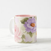 庭の花 ツートーンマグカップ (正面左)