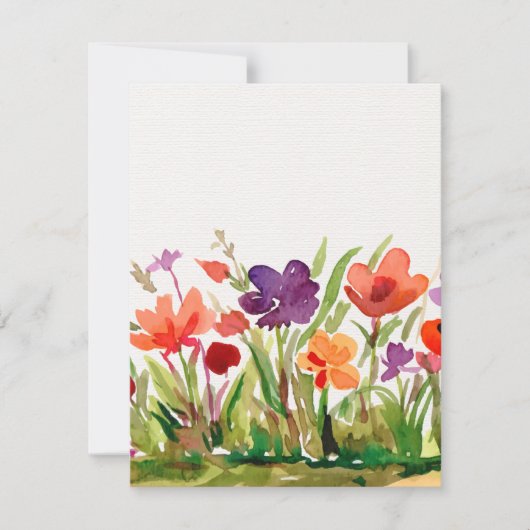 庭の花 ノートカード (正面)
