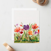 庭の花 ノートカード (正面/裏面インサイチュ)