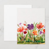 庭の花 ノートカード (正面/裏面)