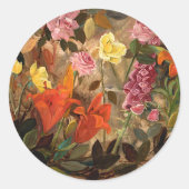 庭の花 ラウンドシール (正面)