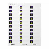 庭の花 ラベル (フルシート)