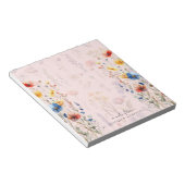 庭の花 春 夏 野の花 名前入り ブルッシュ ノートパッド (アングル)