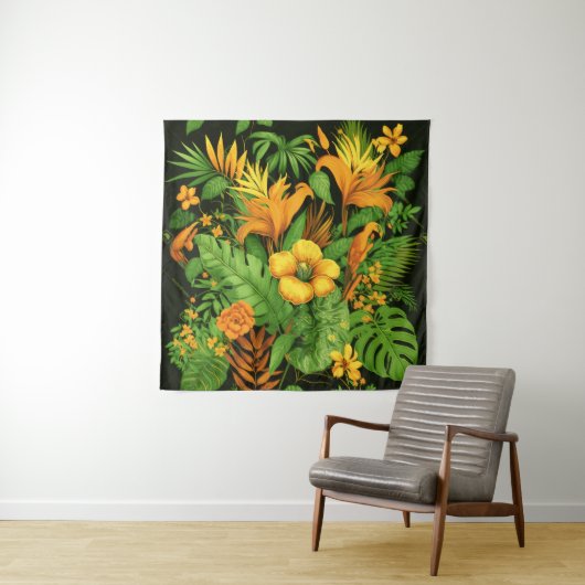 庭の花+花の植物+緑+自然 タペストリー (インサイチュ)