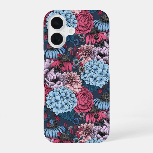 庭の花 iPhone 16ケース (裏面)