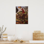 庭の苦悩 – Botticelli - c1500 ポスター (キッチン)