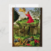 庭の苦悩， c.1500 ポストカード (正面/裏面)