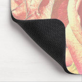 庭の茶色のバラ マウスパッド (コーナー)