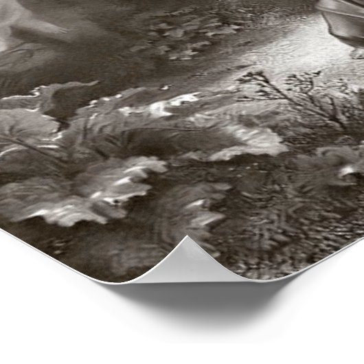 庭の荒れ狂う感動的痛み ポスター (角)