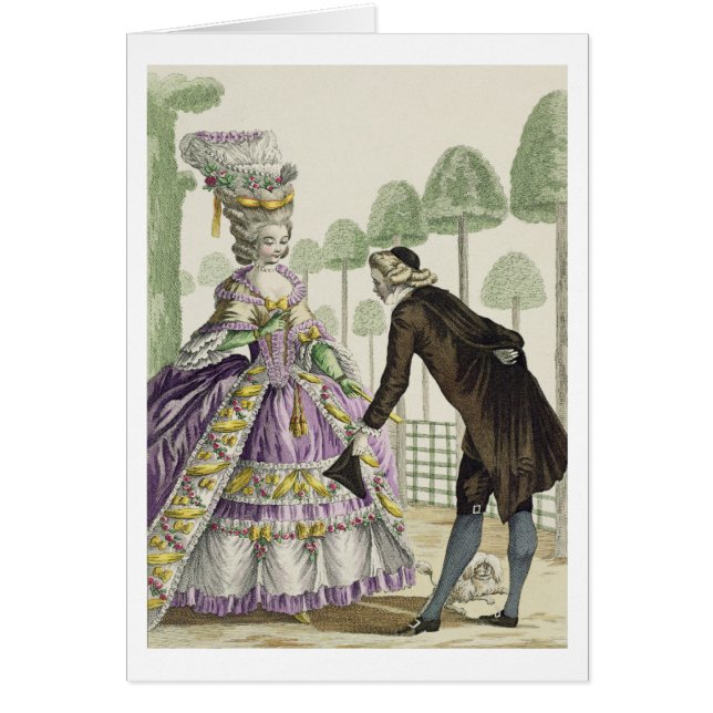 庭の薄紫の服の遊歩道の女性の (正面)