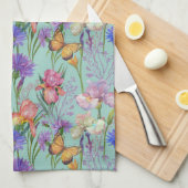 庭の蝶 キッチンタオル (四つ折り)