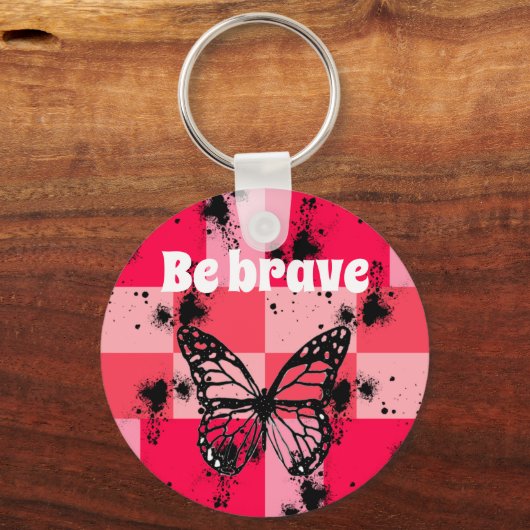 庭の蝶 キーホルダー (正面)