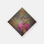 庭の蝶 スタンダードカクテルナプキン (角)