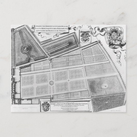 庭の計王室の画 ポストカード (正面)