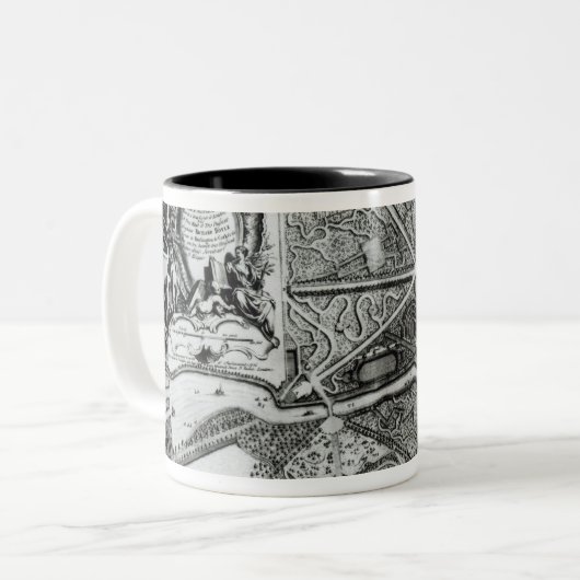 庭の計画およびChiswの家の眺め ツートーンマグカップ (正面左)