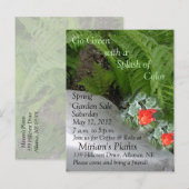 庭の販売の招待状 インビテーションポストカード (正面/裏面)