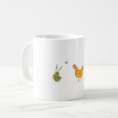 庭の赤い雌鶏 コーヒーマグカップ (正面左)