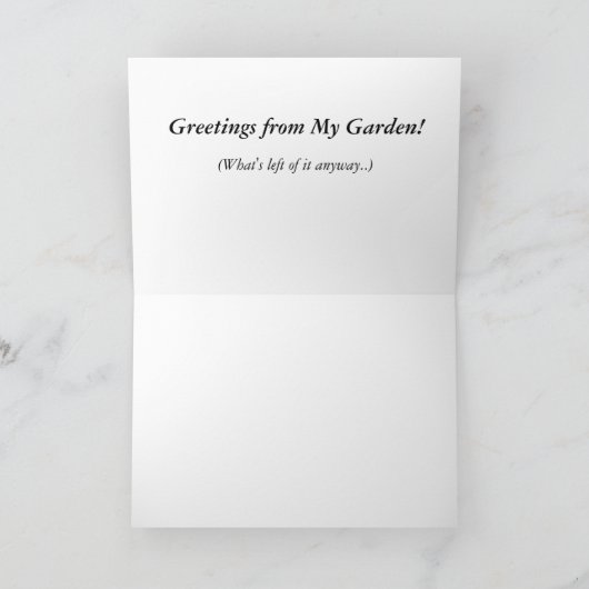 庭の赤いApple シーズンカード (内部)