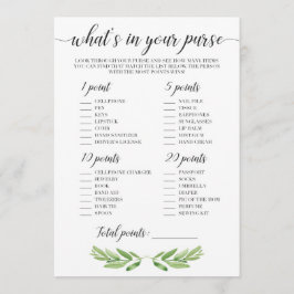 庭の赤ん坊シャワーのための財布のゲームのwhats