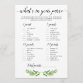 庭の赤ん坊シャワーのための財布のゲームのwhats (正面)