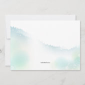 庭の退職の招待状 招待状 (裏面)