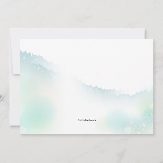 庭の退職の招待状 招待状 (裏面)