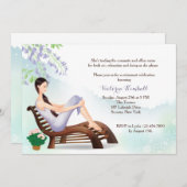 庭の退職の招待状 招待状 (正面/裏面)