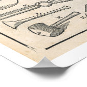 庭の道具、ヨハンの「オランダ庭師」より ポスター (角)