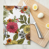 庭の金魚 キッチンタオル (四つ折り)