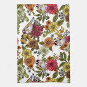 庭の金魚 キッチンタオル (縦)