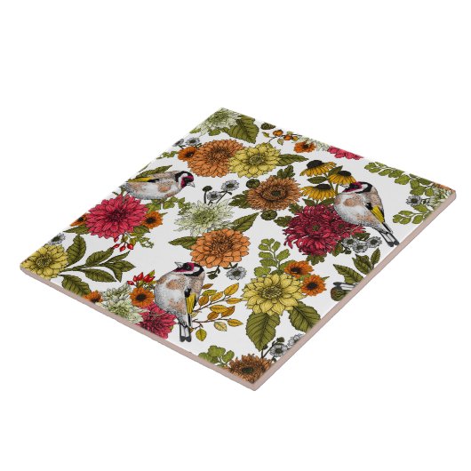 庭の金魚 タイル (側面)