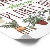 庭の鉢植えは私の植物の場所である ポスター (角)