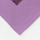 庭の風景,紫のライラック,花,自然 フリースブランケット (角)