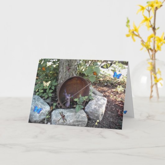 庭の魔法 カード (黄色い花)