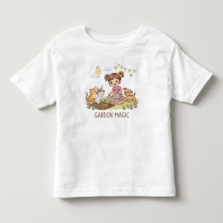 庭の魔法Tシャツ トドラーTシャツ
