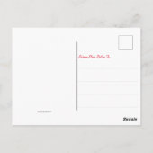 庭の鳥と猫|住所の変更 ポストカード (裏面)