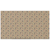 庭の鳥：ウィリアム・モリスインスパイア テーブルクロス (正面(横))