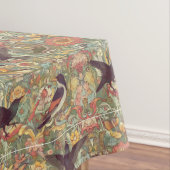 庭の鳥：ウィリアム・モリスインスパイア テーブルクロス (インサイチュ)