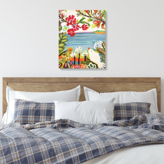 庭の鳥 キャンバスプリント (インサイチュ (寝室))