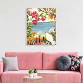 庭の鳥 キャンバスプリント (インサイチュ (リビング))