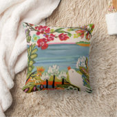 庭の鳥 クッション (ブランケット)