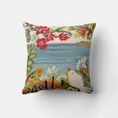 庭の鳥 クッション (裏面)