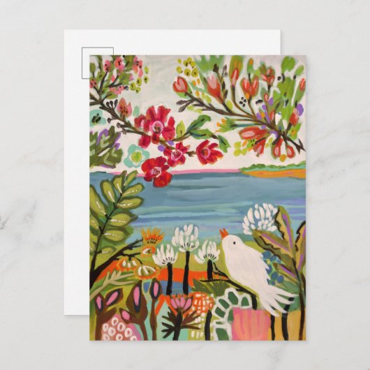 庭の鳥 ポストカード (正面/裏面)